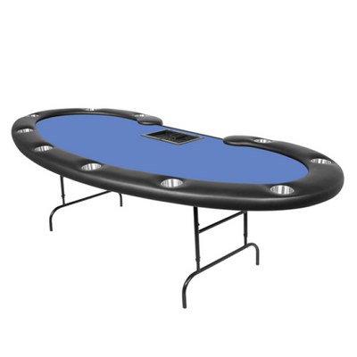 A Professional 10 Player + Dealer Folding Poker Table - Cave Selection - Poker Table - BBO Poker tables - BBOPrestige