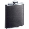 Ano Black Leather 8-oz. Flask by Visol - Flasks - Visol - VF1145