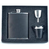 Ano Leather Deluxe Hip Flask Gift Set - 6 oz by Visol - Flask Gift Sets - Visol - VSET27-1142