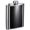 Astaire Black Matte Coated Flask - 6 oz by Visol - Flasks - Visol - VF6020