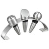 Barlow Stainless Steel Wine Stoppers with Arched Stand by Visol - Bar Accessories - Visol - VAC351