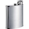 Bass Wide Mouth Silver Satin Stainless Steel 7oz Hip Flask by Visol - Flasks - Visol - VF1172