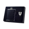 Beau Monde Black Hip Flask Gift Set - 6 oz by Visol - Flask Gift Sets - Visol - VSET16-1152