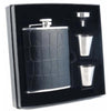 Beau Monde Crocodile Leather Deluxe Hip Flask Gift Set - 6 oz by Visol - Flask Gift Sets - Visol - VSET38-1152