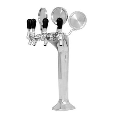 Beer Tower MILANO 4 Chrome Bar Equipment by UBC Group - ITALIAN TOWERS - UBC Group - MLN4