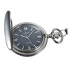 Benson Brushed Chrome Japanese Quartz Pocket Watch by Visol - No custom engraving - Mens Accessories - Visol - VPW012