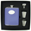 Blossom Lavender Deluxe Hip Flask Gift Set - 6 oz by Visol - No custom engraving - Flask Gift Sets - Visol - VSET38-1121