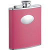 Britney Hot Pink Leather Stainless Steel Hip Flask - 6oz by Visol - No custom engraving - Flasks - Visol - VF1257