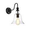 Cave $87.00 Bell Shaped Light Sconce - Bulb Included Clear/Antique Brass