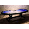 LED Accent 11 Person Poker Table - Cave Selection - Poker Table - BBO Poker tables - BBOLUMENHD