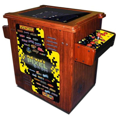 Pac-Man Pixel Bash Arcade Cocktail Table by Bandai Namco - WOODGRAIN - Arcade Machine - BANDAI NAMCO - NAMCO-PXIELBASH-COCKTAIL-WOOD